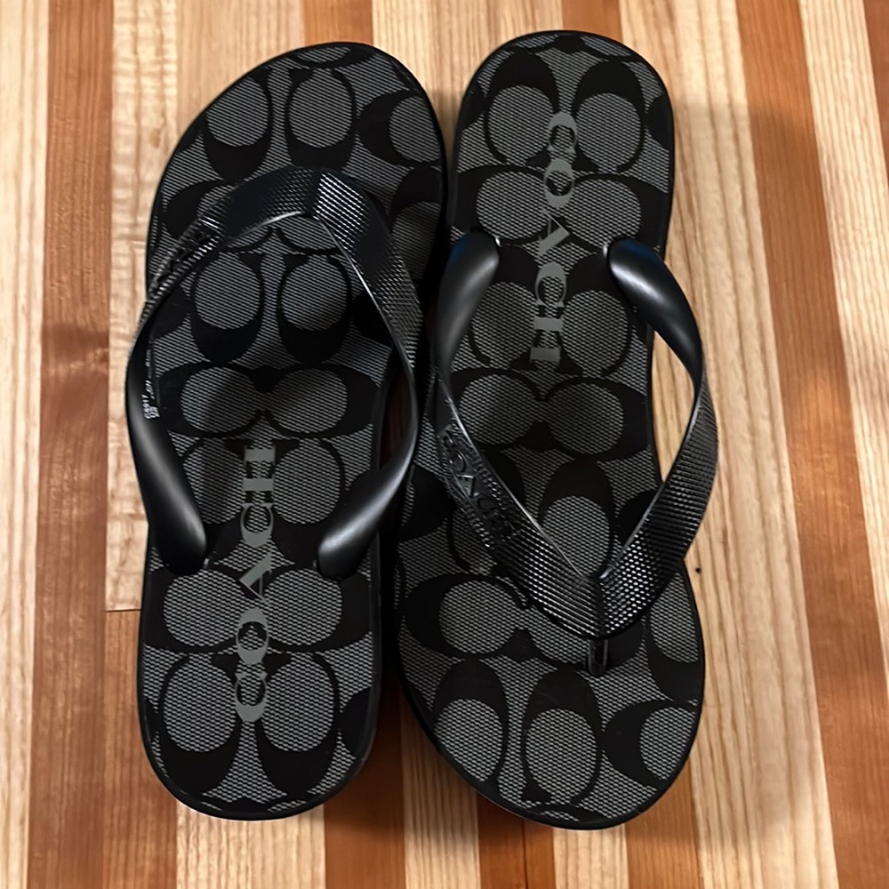 Coach Wedge Flip Flop: Lynn Signature- Womens size 6